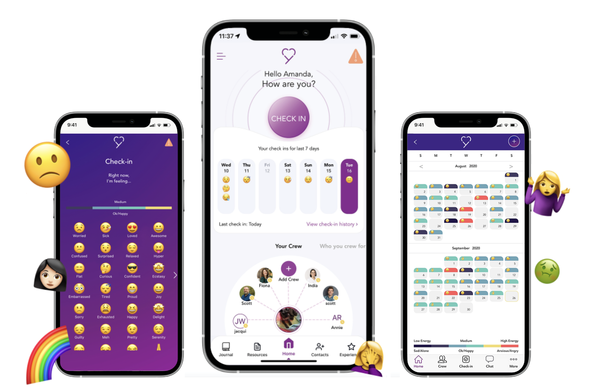 A group of young people laughing together running up a hill